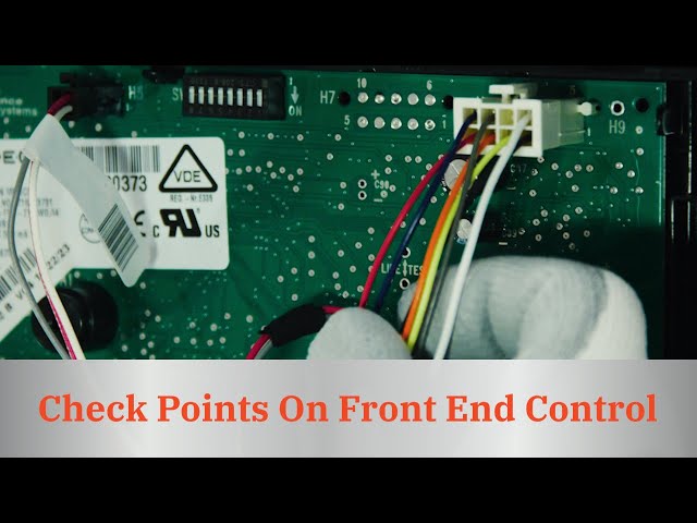 Check Points On Front End Control of Top Load Washer