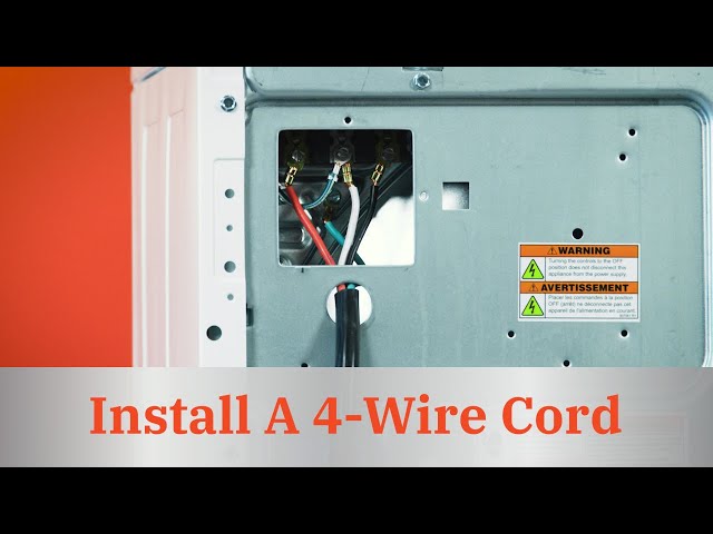 Install A 4 Wire Cord on Dryer