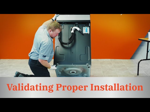 Validating Proper Installation of Top Load Washer